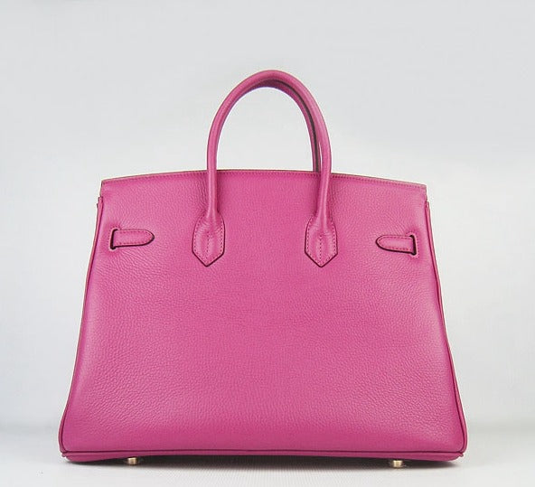 Hermes Birkin 35cm Togo Leather Handbags Peach Golden