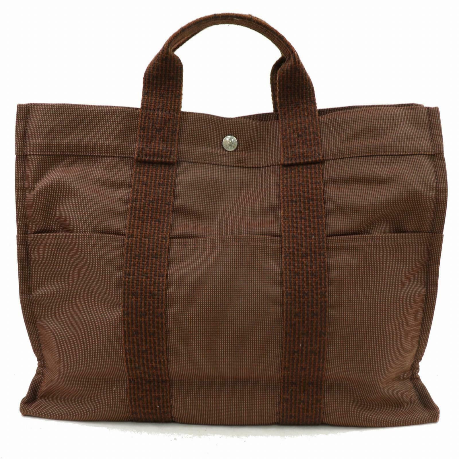 Brand Inspired Hermes Tote Bag Other Brown Canvas (SHC1-14745)
