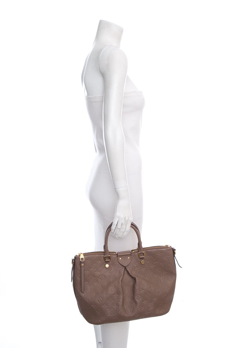 Louis Vuitton 2015 Dark Taupe Empreinte Mazarine Handbag