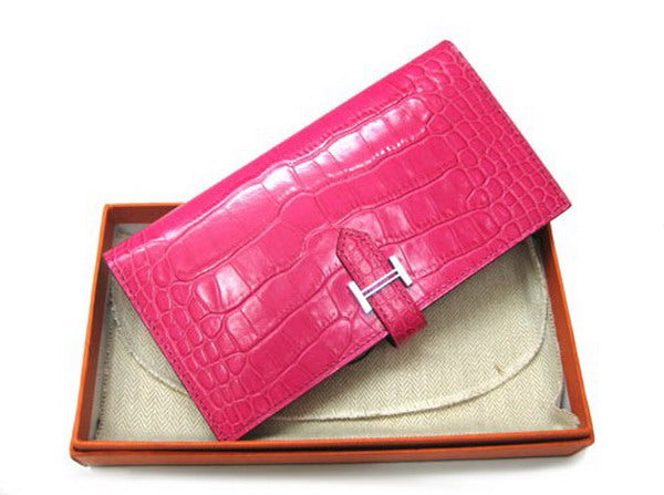 Hermes Wallet H1114 Wallet Pink