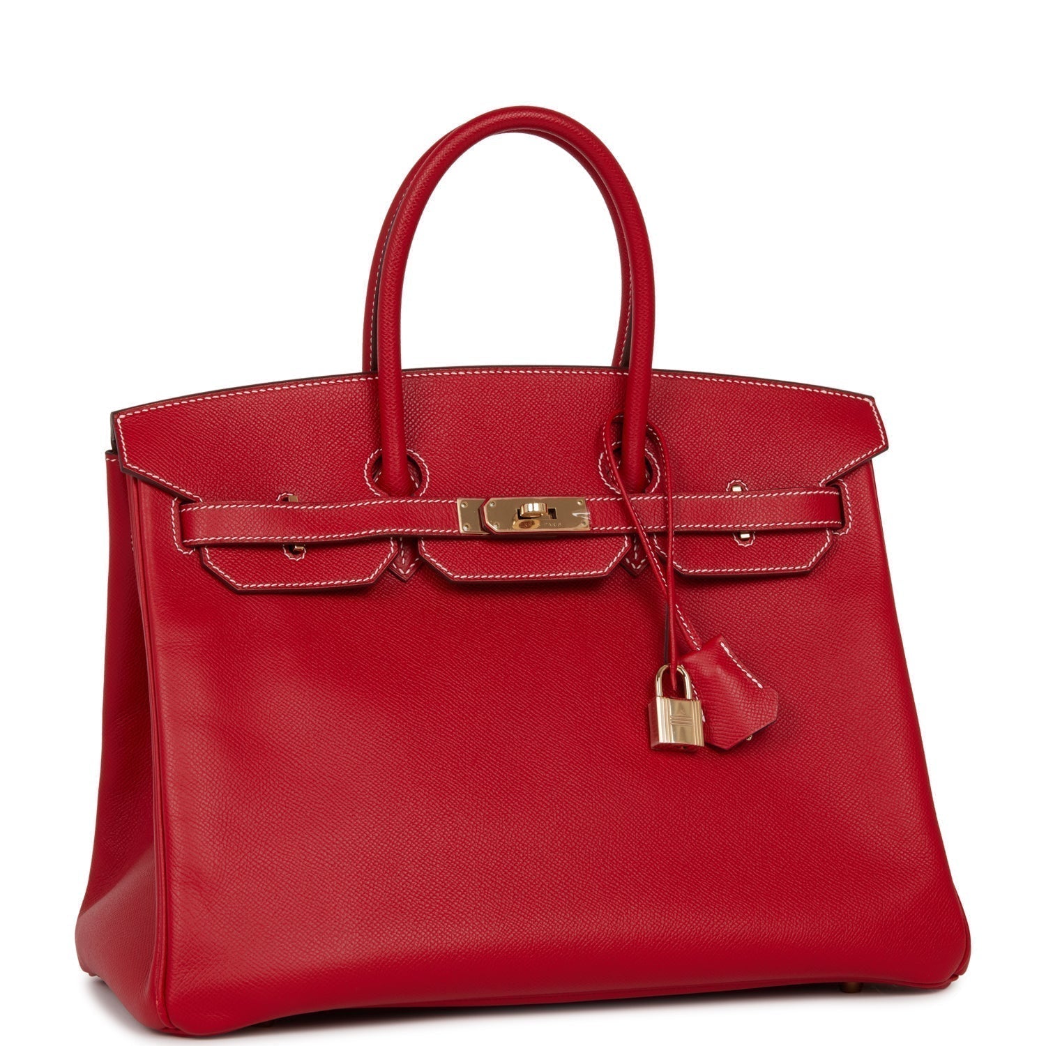 Top Quality Hermes Birkin 35 Rouge Casaque Candy Epsom Permabrass Hardware