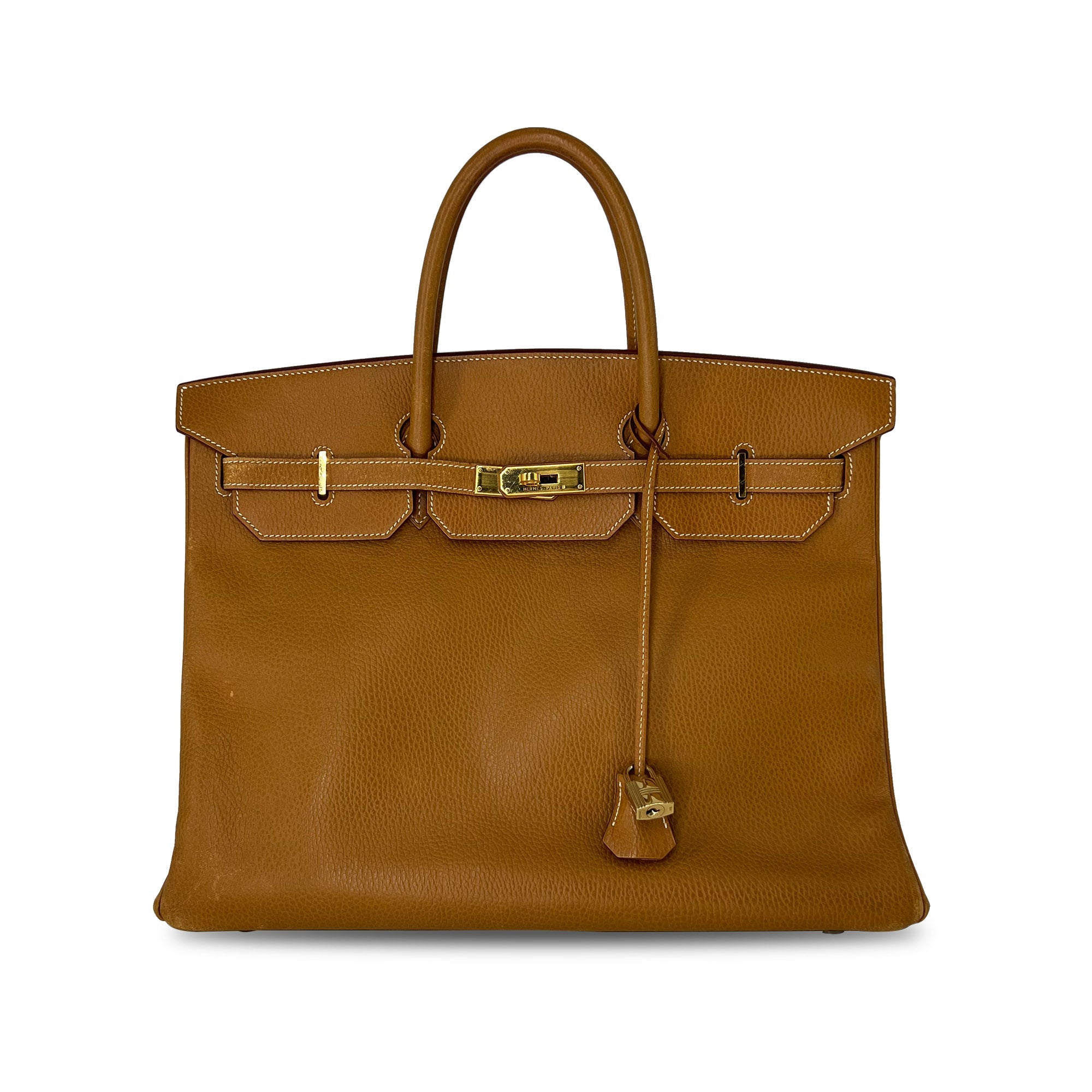 Top Quality Vintage Hermes Birkin B40 GHW Clemence Leather designer bag