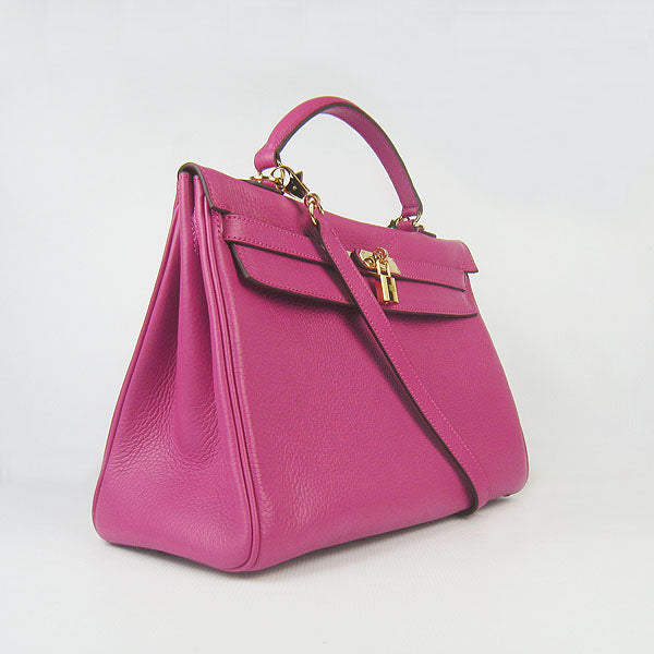 Hermes Kelly 35cm Togo Leather Handbag Peach/Golden