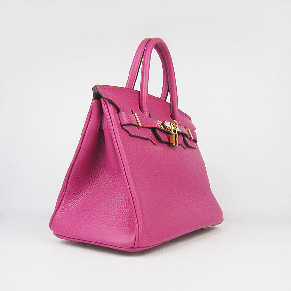 Hermes Birkin 30cm Togo Leather Handbags Peach Golden