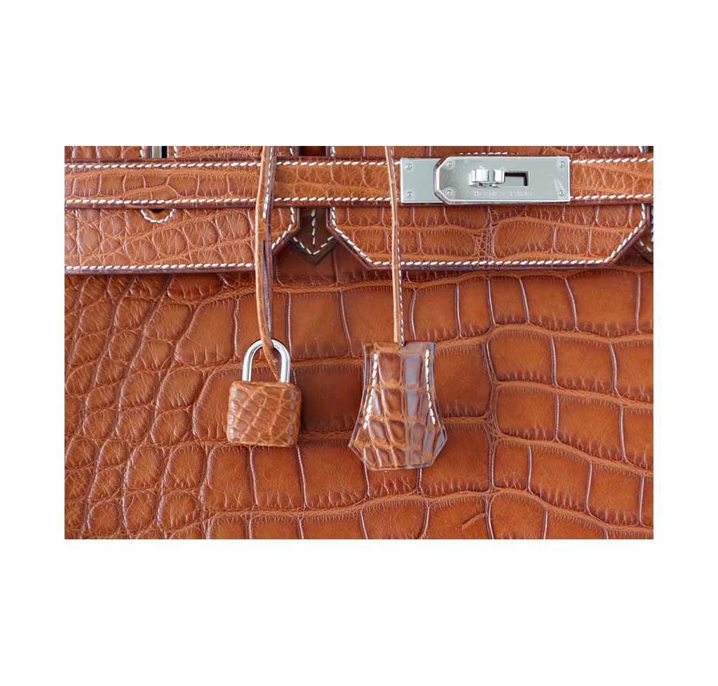 Hermès Birkin 40 Fauve Matte Alligator Bag
