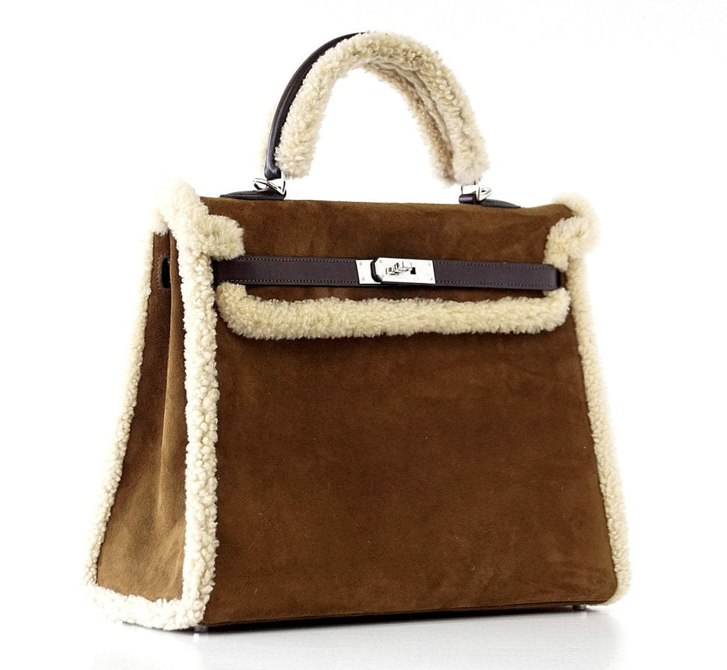 Hermès Kelly 35 Limited Edition Teddy Shearling Bag