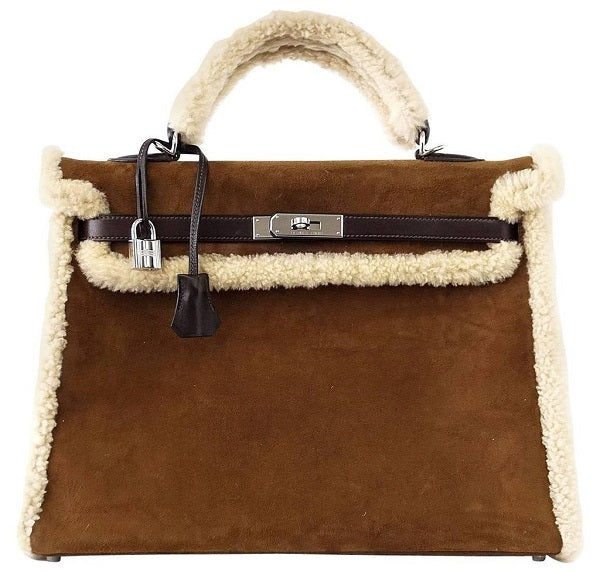 Hermès Kelly 35 Limited Edition Teddy Shearling Bag
