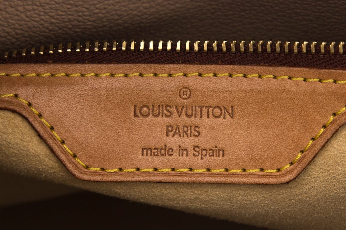 Louis Vuitton 2001  Brown Luco Monogram Canvas Handbag