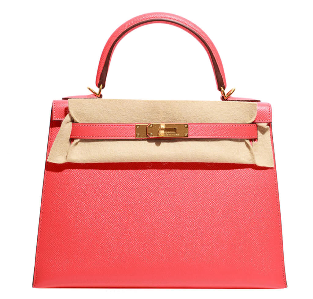 Hermès Epsom Kelly 28 Rose Jaipur Bag