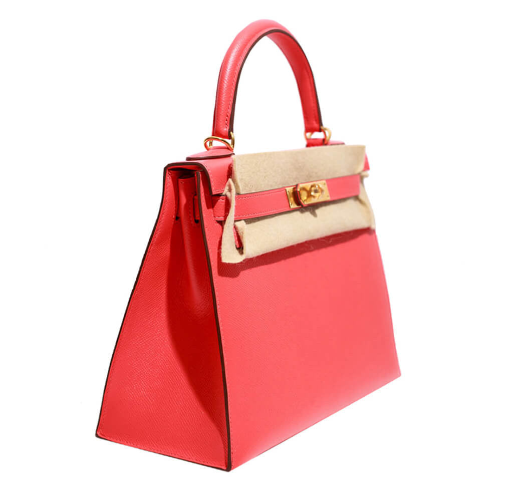 Hermès Epsom Kelly 28 Rose Jaipur Bag
