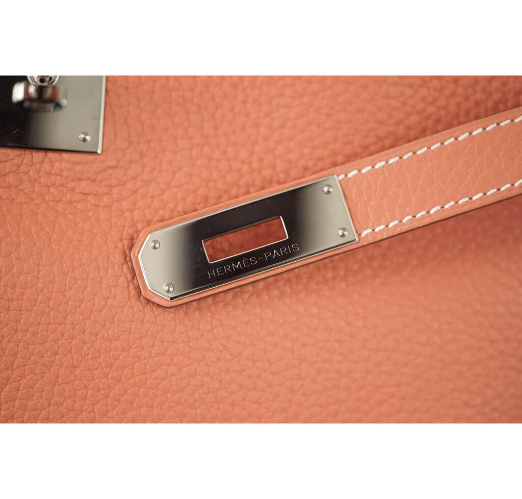 Hermès Togo Kelly 35cm Bag Crevette