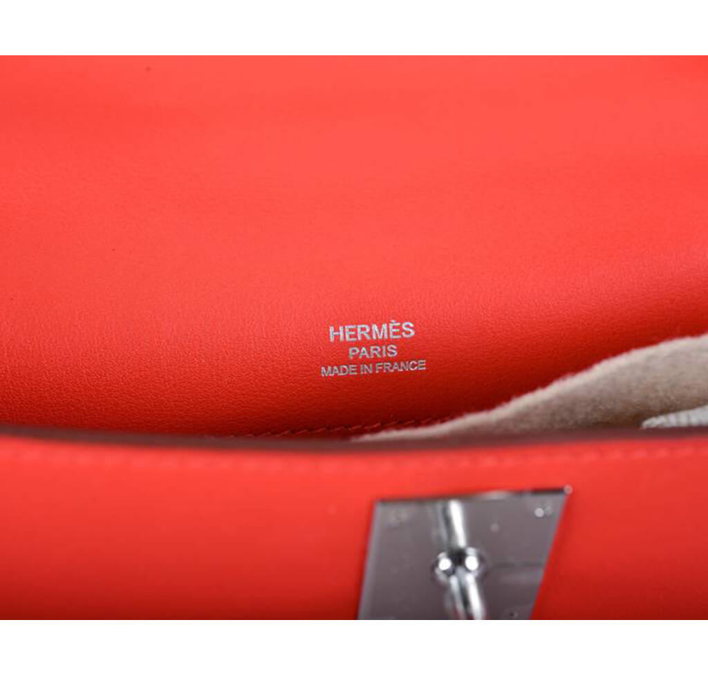Hermès Kelly Cut Bag Capucine Swift