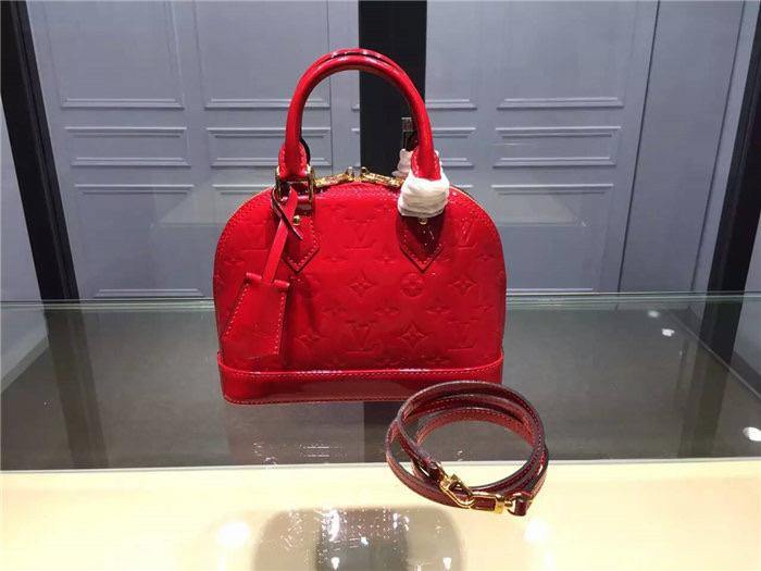 Louis Vuitton Alma BB Vernis Leather Bag