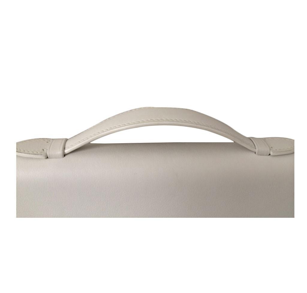 Hermès Kelly Cut Longue Pochette White Bag