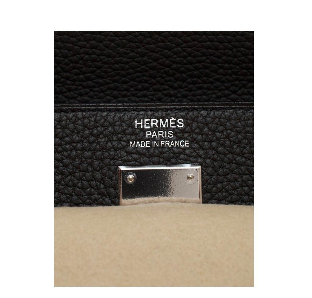 Hermès Retourne Kelly 35 Black Plomb Bag