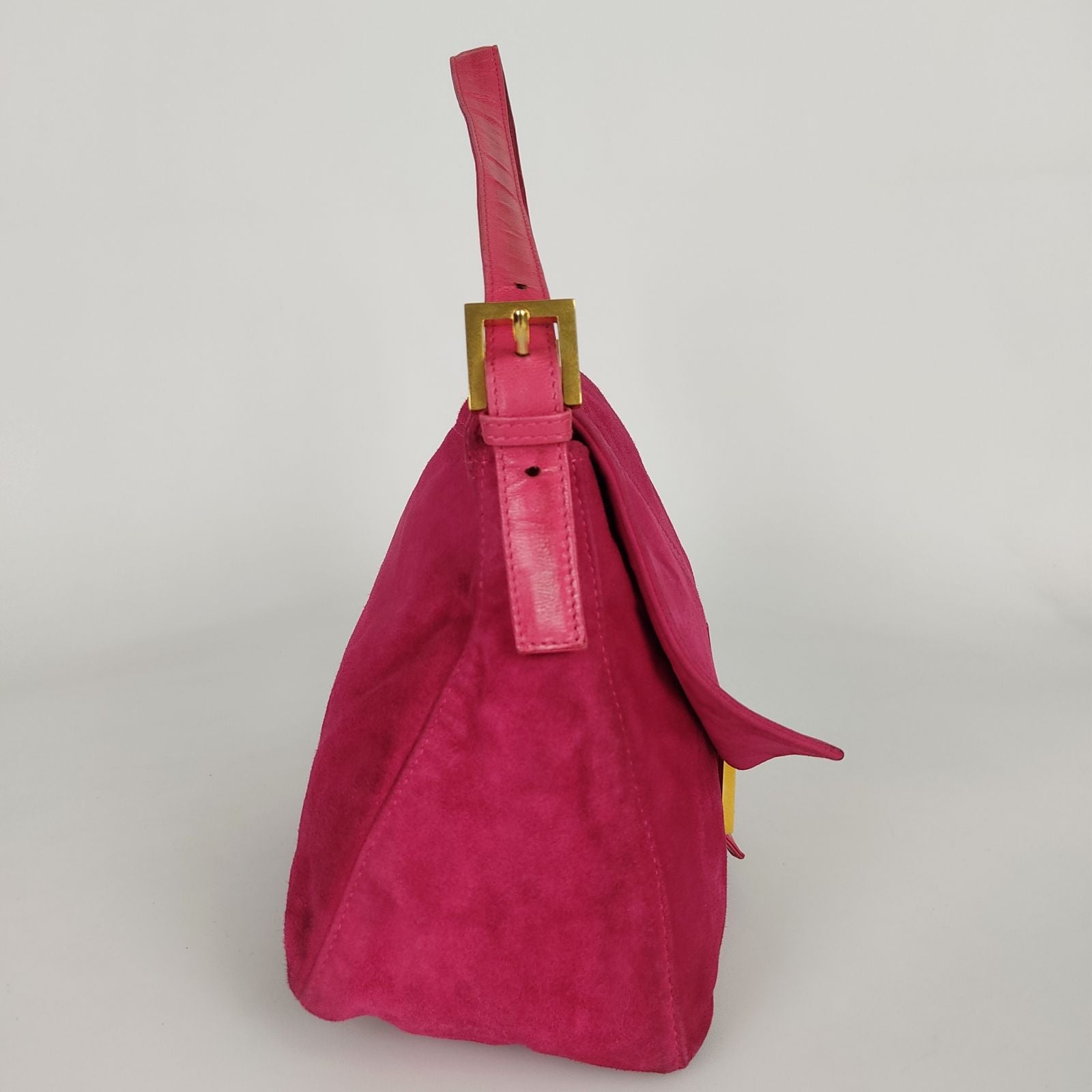 Fendi Fendi vintage Mama shoulder bag in fuchsia suede - '10s