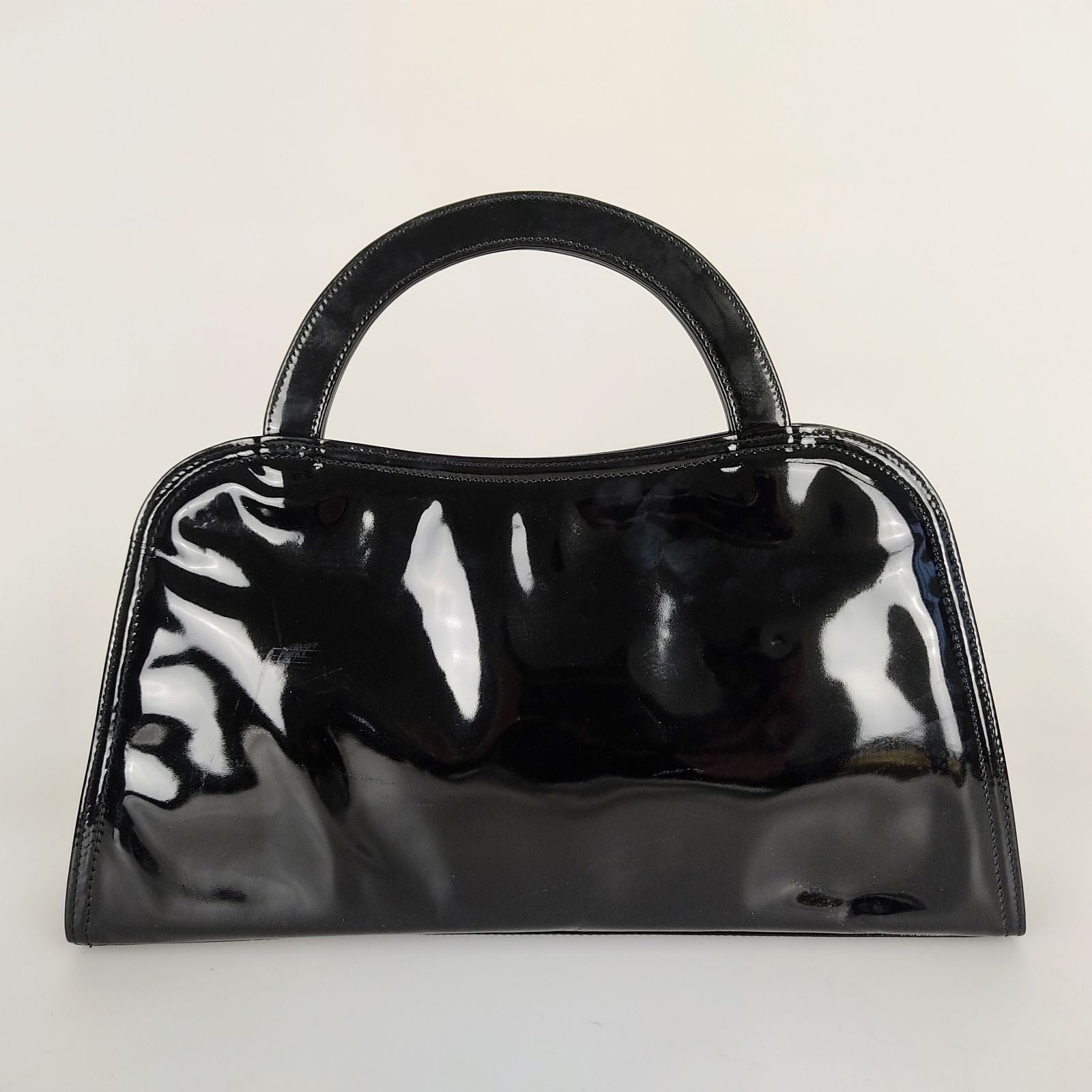 Fendi Fendi vintage handbag in black patent leather - '10s