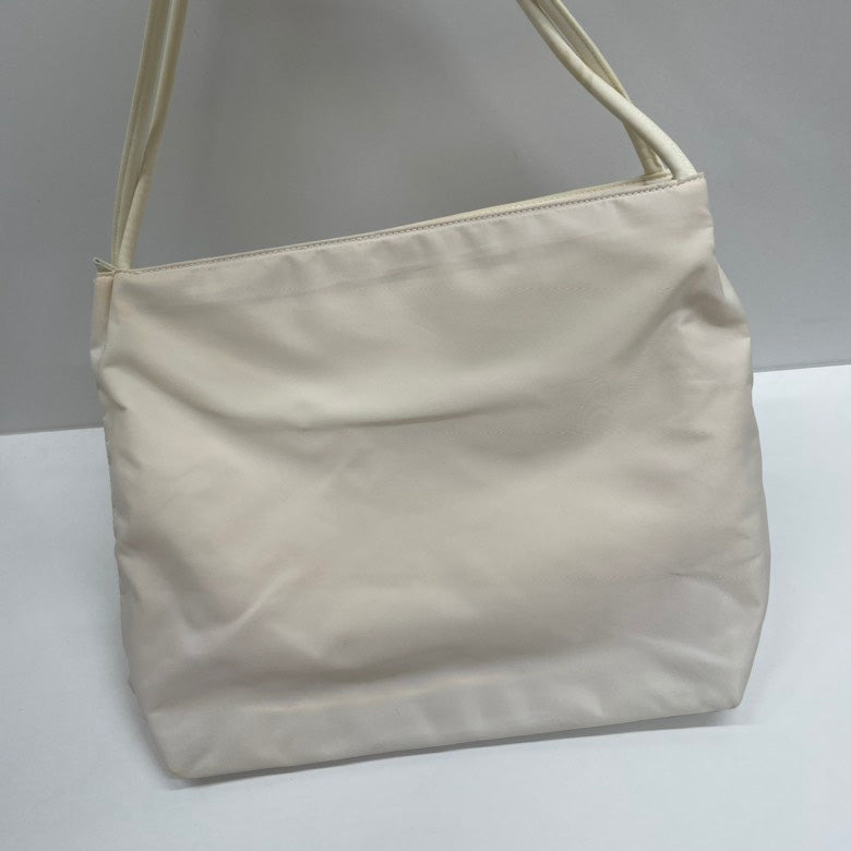 Prada Nylon Creamy White Tessuto City Tote Bag